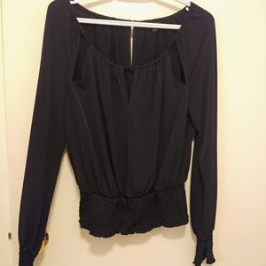 Guess black long sleeved top